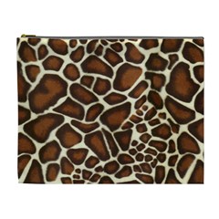 Giraffe Texture, Macro Cosmetic Bag (xl) by kyorashop23