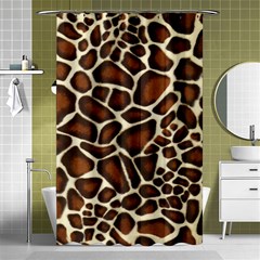 Giraffe Texture, Macro Shower Curtain 48  X 72  (small)  by kyorashop23