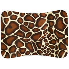 Giraffe Texture, Macro Velour Seat Head Rest Cushion by kyorashop23