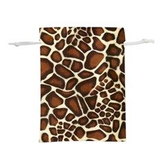 Giraffe Texture, Macro Lightweight Drawstring Pouch (l) by kyorashop23