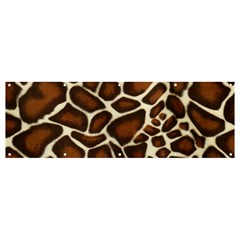 Giraffe Texture, Macro Banner And Sign 12  X 4  by kyorashop23