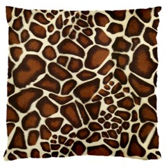 Giraffe Texture, Macro 16  Baby Flannel Cushion Case (two Sides)