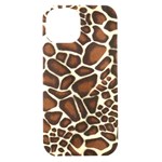 Giraffe Texture, Macro iPhone 15 Black UV Print PC Hardshell Case Front