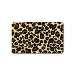 Jaguar Skin Texture, Jaguar Wool Texture, Yellow Magnet (name Card) by kyorashop23