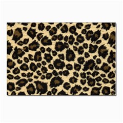 Jaguar Skin Texture, Jaguar Wool Texture, Yellow Postcard 4 x 6  (pkg Of 10) by kyorashop23