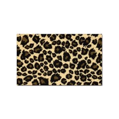 Jaguar Skin Texture, Jaguar Wool Texture, Yellow Sticker (rectangular) by kyorashop23