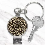 Jaguar Skin Texture, Jaguar Wool Texture, Yellow Nail Clippers Key Chain Front