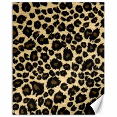 Jaguar Skin Texture, Jaguar Wool Texture, Yellow Canvas 16  X 20  by kyorashop23