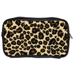 Jaguar Skin Texture, Jaguar Wool Texture, Yellow Toiletries Bag (one Side) by kyorashop23