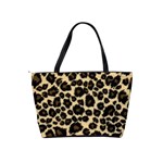 Jaguar Skin Texture, Jaguar Wool Texture, Yellow Classic Shoulder Handbag Back