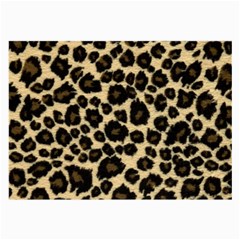 Jaguar Skin Texture, Jaguar Wool Texture, Yellow Large Glasses Cloth by kyorashop23