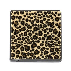 Jaguar Skin Texture, Jaguar Wool Texture, Yellow Memory Card Reader (square 5 Slot) by kyorashop23