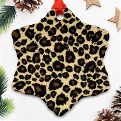 Jaguar Skin Texture, Jaguar Wool Texture, Yellow Ornament (snowflake)