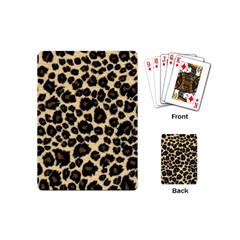 Jaguar Skin Texture, Jaguar Wool Texture, Yellow Playing Cards Single Design (mini)