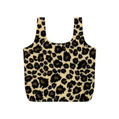 Jaguar Skin Texture, Jaguar Wool Texture, Yellow Full Print Recycle Bag (s) by kyorashop23