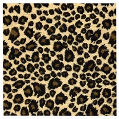 Jaguar Skin Texture, Jaguar Wool Texture, Yellow Wooden Puzzle Square