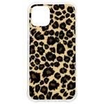 Jaguar Skin Texture, Jaguar Wool Texture, Yellow iPhone 12/12 Pro TPU UV Print Case Front