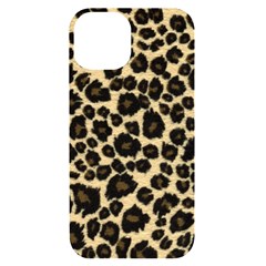 Jaguar Skin Texture, Jaguar Wool Texture, Yellow Iphone 14 Black Uv Print Case by kyorashop23