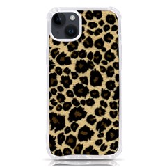 Jaguar Skin Texture, Jaguar Wool Texture, Yellow Iphone 14 Plus Tpu Uv Print Case by kyorashop23