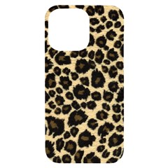 Jaguar Skin Texture, Jaguar Wool Texture, Yellow Iphone 14 Pro Max Black Uv Print Case by kyorashop23