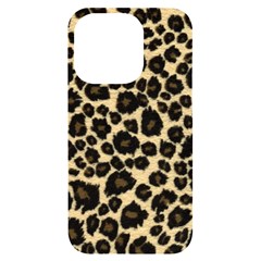 Jaguar Skin Texture, Jaguar Wool Texture, Yellow Iphone 14 Pro Black Uv Print Case by kyorashop23