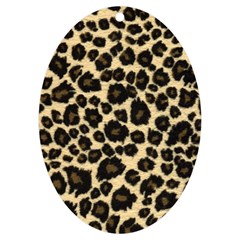 Jaguar Skin Texture, Jaguar Wool Texture, Yellow Uv Print Acrylic Ornament Oval by kyorashop23