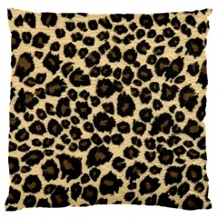 Jaguar Skin Texture, Jaguar Wool Texture, Yellow 16  Baby Flannel Cushion Case (two Sides) by kyorashop23