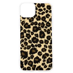 Jaguar Skin Texture, Jaguar Wool Texture, Yellow Iphone 15 Pro Tpu Uv Print Case by kyorashop23