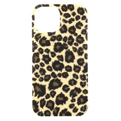 Jaguar Skin Texture, Jaguar Wool Texture, Yellow Iphone 15 Black Uv Print Pc Hardshell Case by kyorashop23