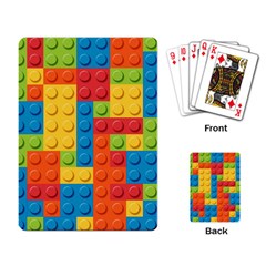 Lego Bricks, Colorful Dots Background Playing Cards Single Design (rectangle)