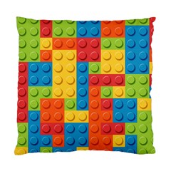 Lego Bricks, Colorful Dots Background Standard Cushion Case (one Side) by kyorashop23