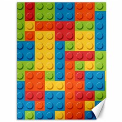 Lego Bricks, Colorful Dots Background Canvas 36  X 48 