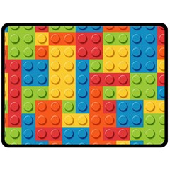 Lego Bricks, Colorful Dots Background Fleece Blanket (large) by kyorashop23