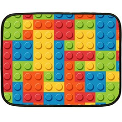 Lego Bricks, Colorful Dots Background Fleece Blanket (mini) by kyorashop23