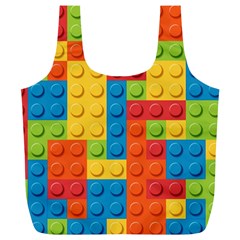 Lego Bricks, Colorful Dots Background Full Print Recycle Bag (xl) by kyorashop23