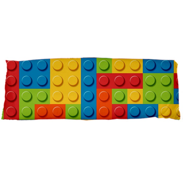 Lego Bricks, Colorful Dots Background Body Pillow Case Dakimakura (Two Sides)