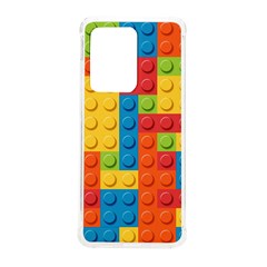 Lego Bricks, Colorful Dots Background Samsung Galaxy S20 Ultra 6 9 Inch Tpu Uv Case by kyorashop23