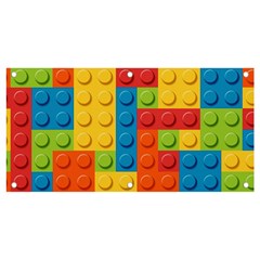 Lego Bricks, Colorful Dots Background Banner And Sign 4  X 2  by kyorashop23