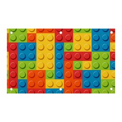 Lego Bricks, Colorful Dots Background Banner And Sign 5  X 3  by kyorashop23