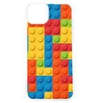 Lego Bricks, Colorful Dots Background iPhone 15 TPU UV Print Case Front