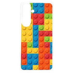 Lego Bricks, Colorful Dots Background Samsung Galaxy S24 6 2 Inch Tpu Uv Case by kyorashop23