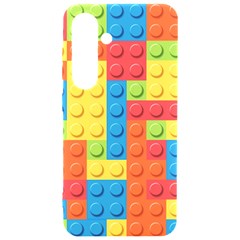 Lego Bricks, Colorful Dots Background Samsung Galaxy S24 6 2 Inch Black Tpu Uv Case