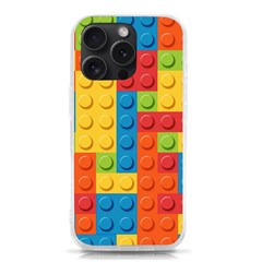 Lego Bricks, Colorful Dots Background Iphone 15 Pro Tpu Uv Print Case by kyorashop23