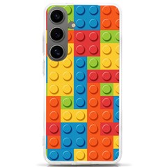 Lego Bricks, Colorful Dots Background Samsung Galaxy S24 Ultra 6 9 Inch Tpu Uv Case