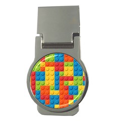 Lego Bricks, Colorful Dots Background Money Clips (round)  by kyorashop23