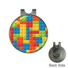 Lego Bricks, Colorful Dots Background Hat Clips With Golf Markers by kyorashop23