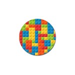 Lego Bricks, Colorful Dots Background Golf Ball Marker (4 pack) Front