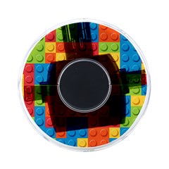 Lego Bricks, Colorful Dots Background On-the-go Memory Card Reader