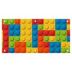 Lego Bricks, Colorful Dots Background Banner And Sign 6  X 3  by kyorashop23