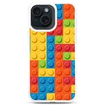 Lego Bricks, Colorful Dots Background iPhone 15 Plus TPU UV Print Case Front